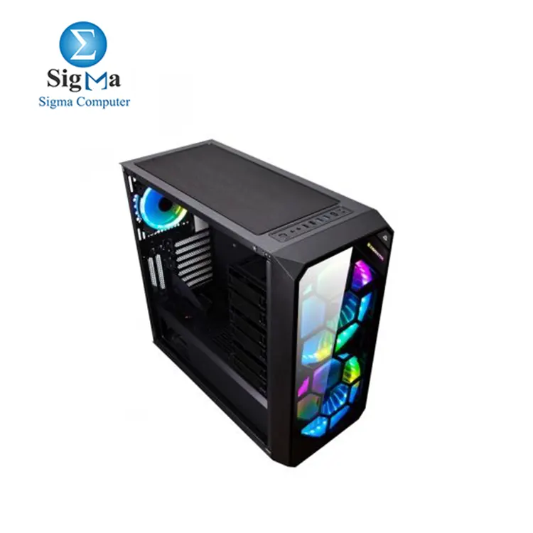 XIGMATEK Zest Black ATX Mid-Tower Case (2x200mm + 1x120mm ARGB fan)